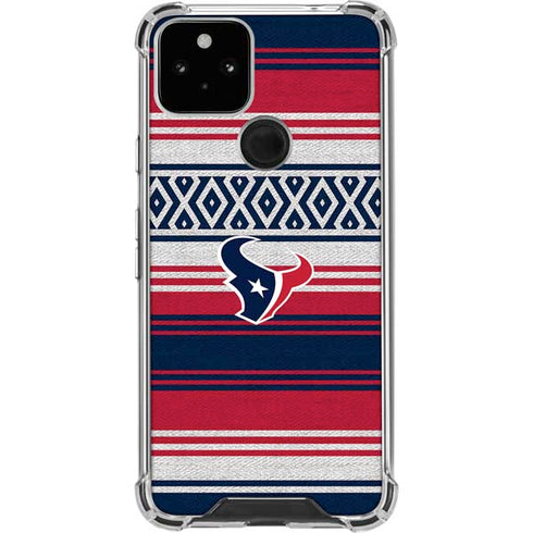 NFL Houston Texans Trailblazer Google Pixel 5 Clear Case